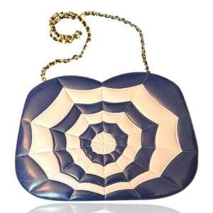 Black Spider Web Design Women's Bag